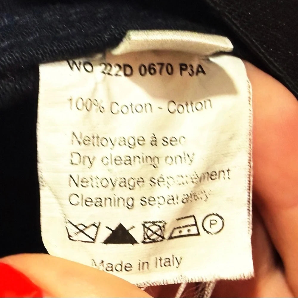 Lanvin PARIS. Acne Blue Denim Fit Flare Dress Belt