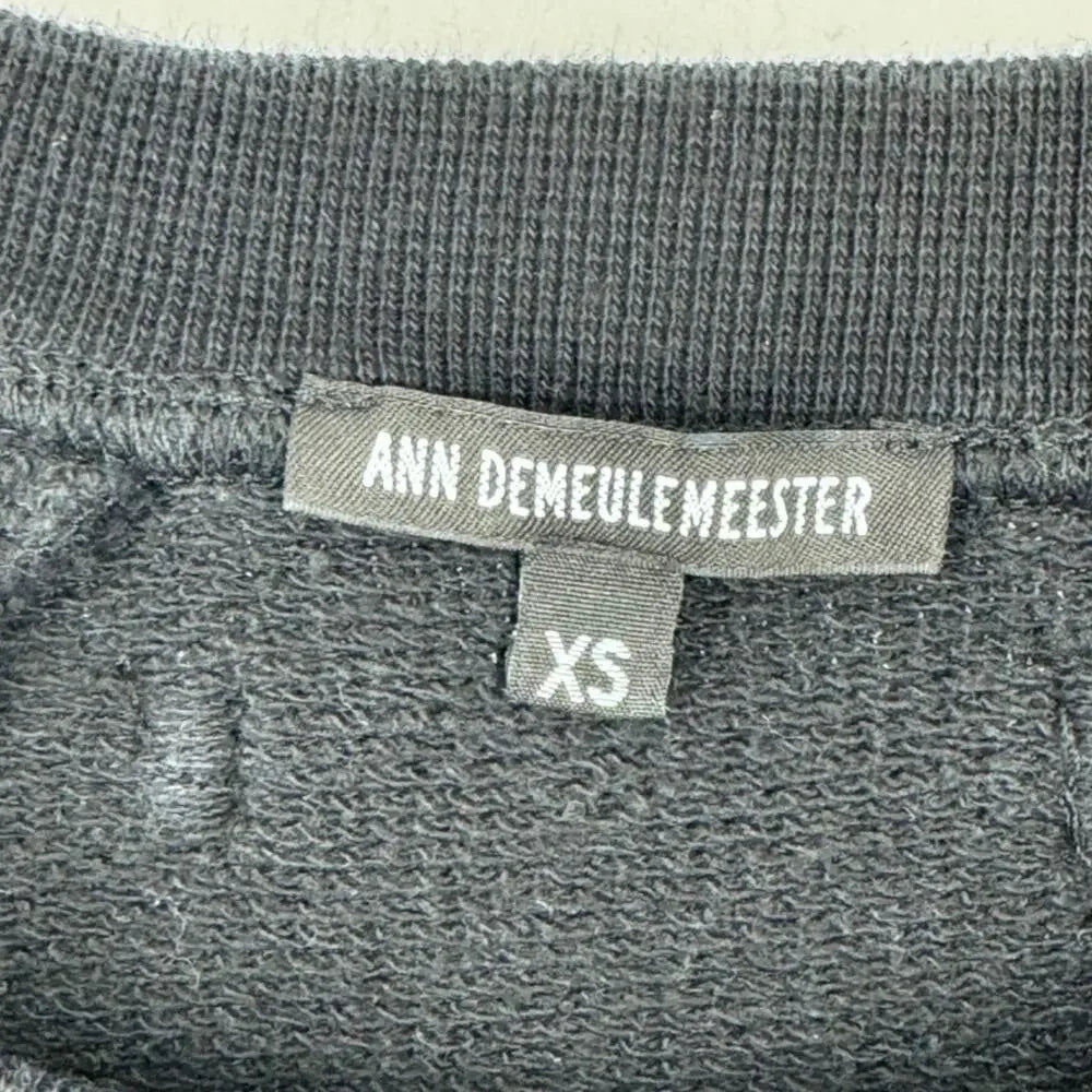 ANN DEMEULEMEESTER BELGIUM. Black Long Cotton Tunic