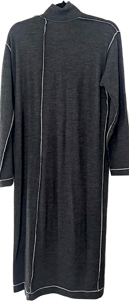 Commes des Garçons Japan. Tricot Vintage Gray Long Polo Dress