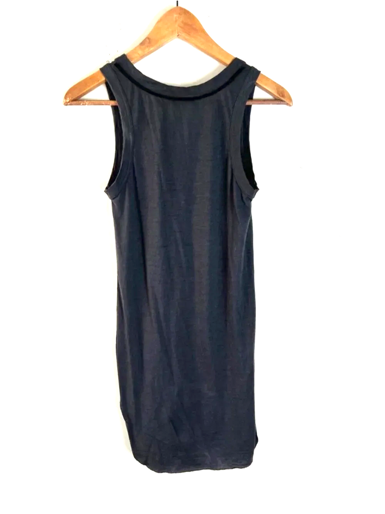 Ann Demeulemeester BELGIUM. Black/Gray 100% Wool Tank Tunic Shirt/Top