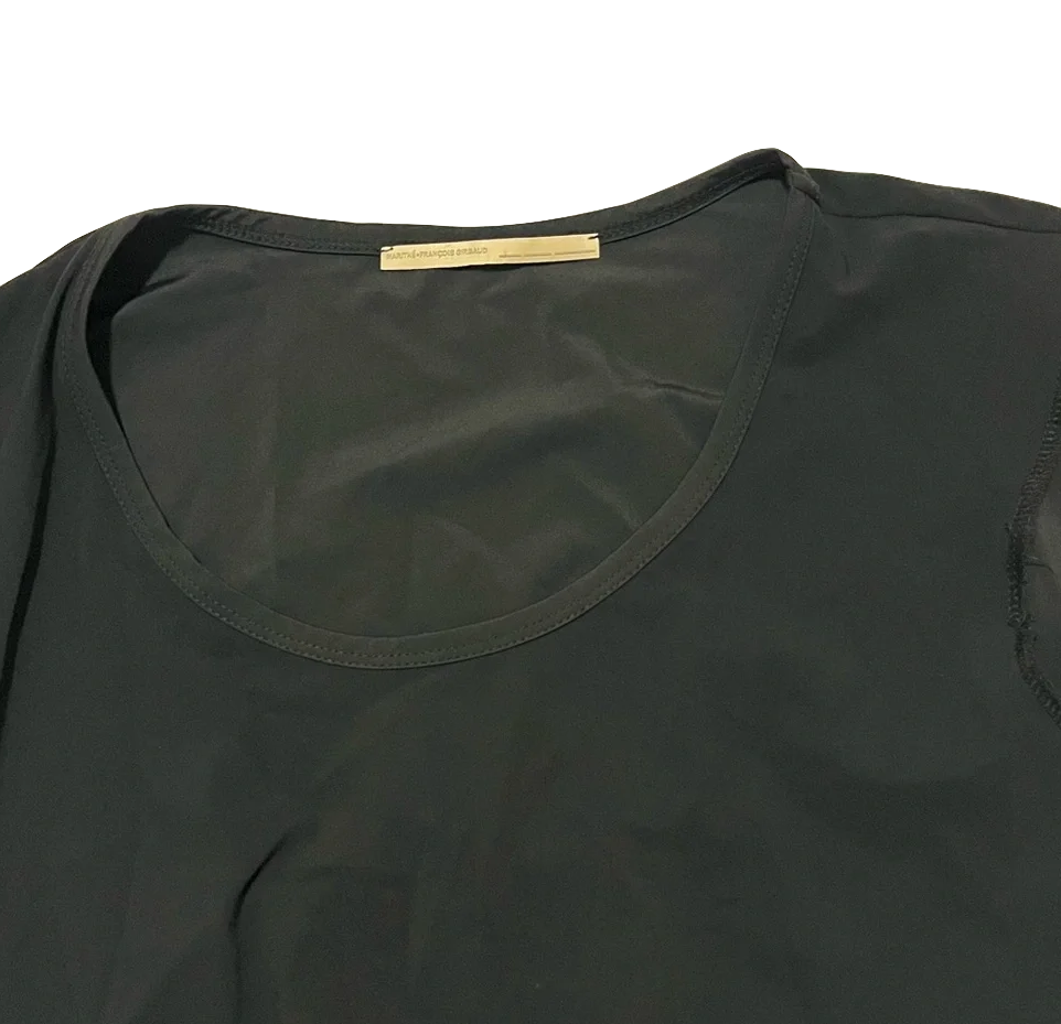 Martine + François Girbaud PARIS. black midi dress