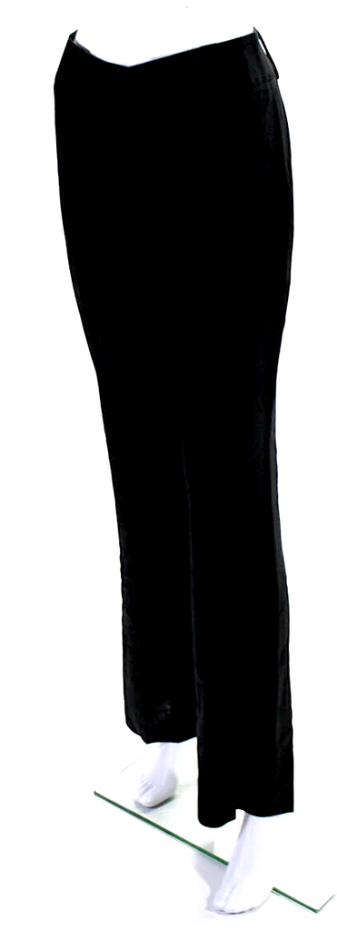 Dolce & Gabbana Italy. Black Wide Leg Pleated Trouser Pants