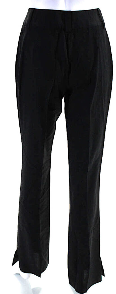 Dolce & Gabbana Italy. Black Wide Leg Pleated Trouser Pants