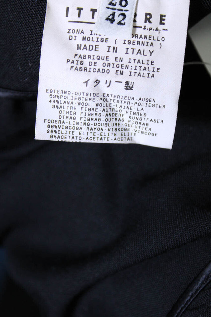 Dolce & Gabbana Italy. Black Wide Leg Pleated Trouser Pants