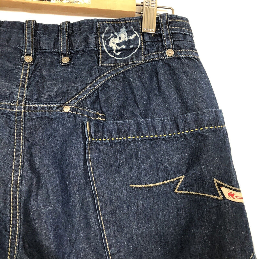 Parasuco Cotton Linen Blend Capri Low Rise Jeans