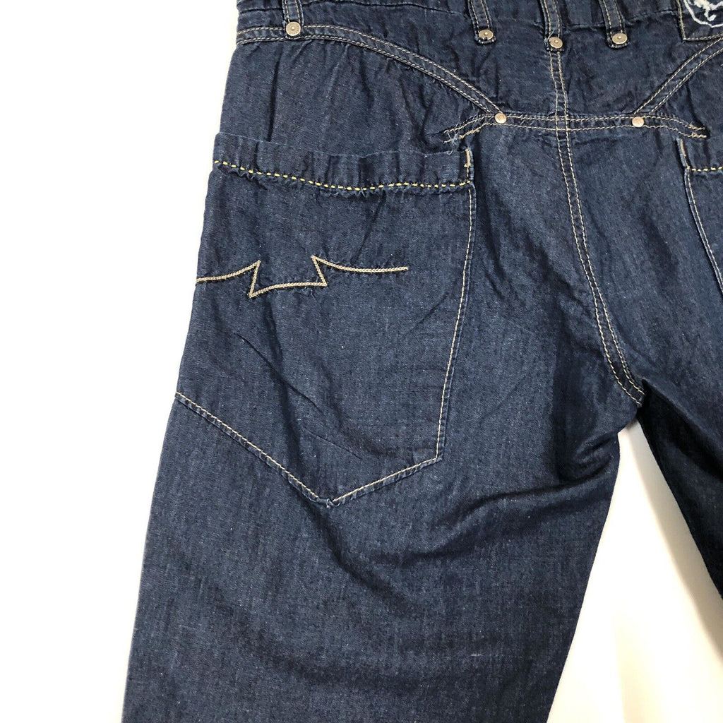 Parasuco Cotton Linen Blend Capri Low Rise Jeans