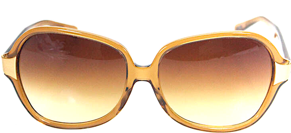 Oliver Peoples Amber/Brown Gradient Oversized Sunglasses Oliver Peoples - Birell Sun Amber & Marine Gradient Sunglasses main image 3