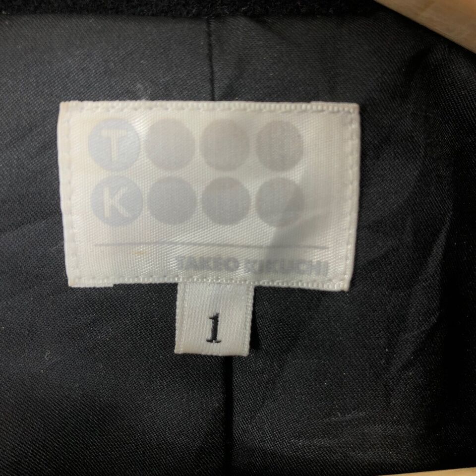 Takeo Kikuchi Japan. Black Parka Trench Coat Jacket