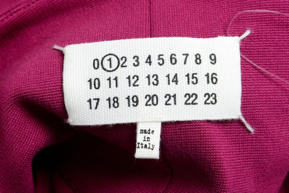 Maison Margiela Paris. NEW W/TAG. Burgundy 3/4 Sleeve Sheath Dress