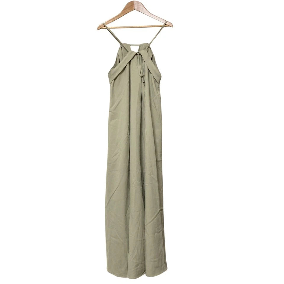 STYLEMIXER JAPAN. 23AW COLLECTION. Khaki Hanging Tuck Cami Slip Dress
