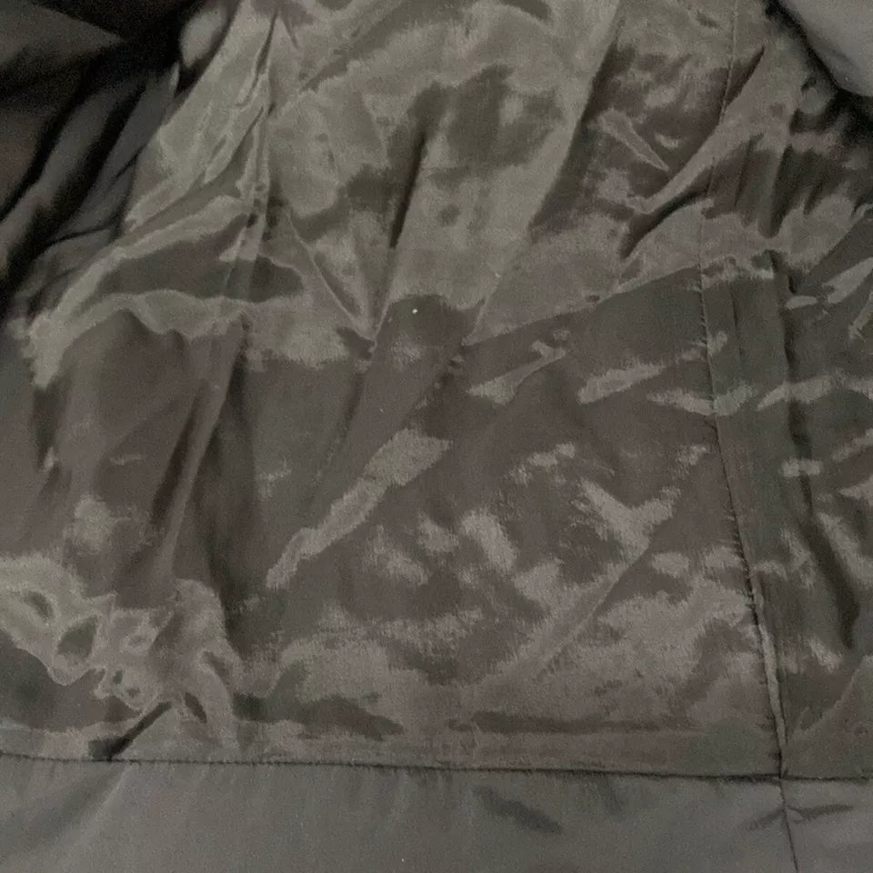 ISSEY MIYAKE JAPAN. EPOCA. Black Nylon Belted Trench Coat