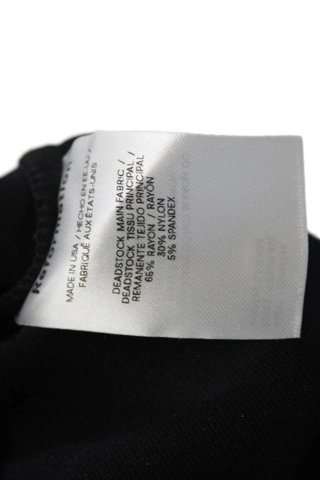 Reformation Black Pullover Spaghetti Strap Square Neck Mini Dress