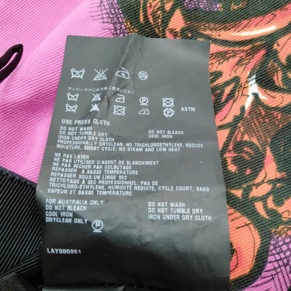 Prada Italy. Vintage Silk, Cupro, Cotton Blend Abstract Print Skirt