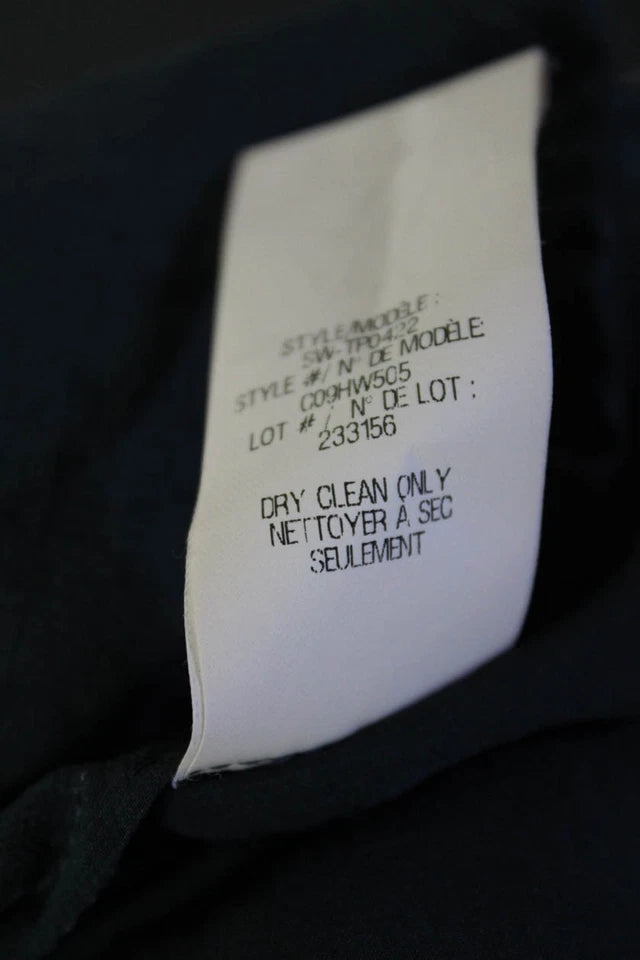 Helmut Lang NY. Blue PolyTech Fabric Sleeveless V-neck Slip-on Tank Blouse