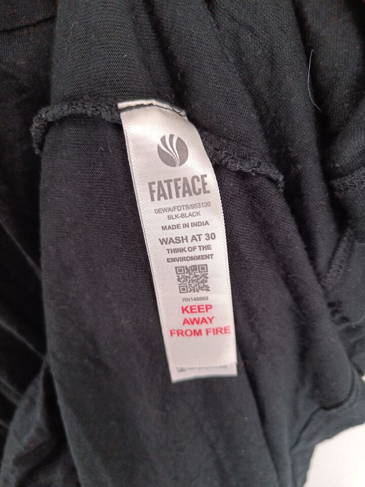 FatFace London UK. Tanya Sarne Vintage Black Viscose Sleeveless Tank Style Maxi Dress