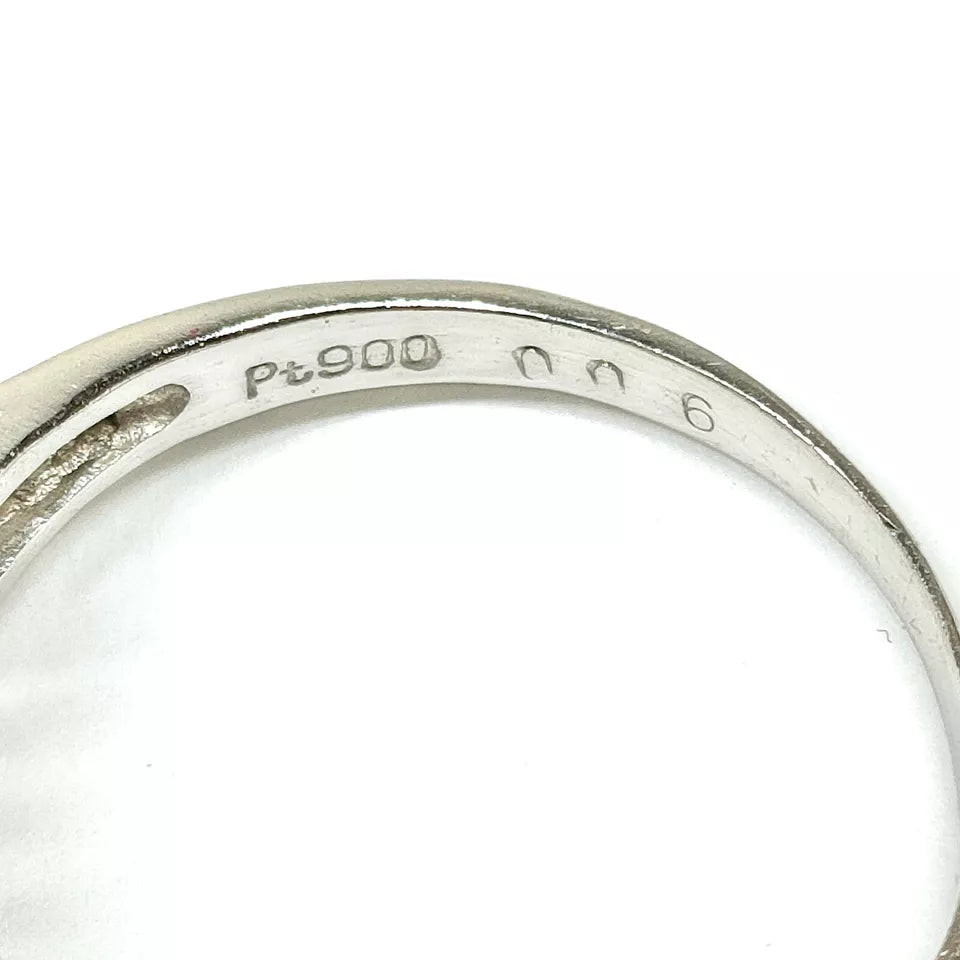 CHESTERFIELD'S LONDON. Estate Platinum Rose Ruby 0.39ct/Diamonds 1970's Ring Hallmarked