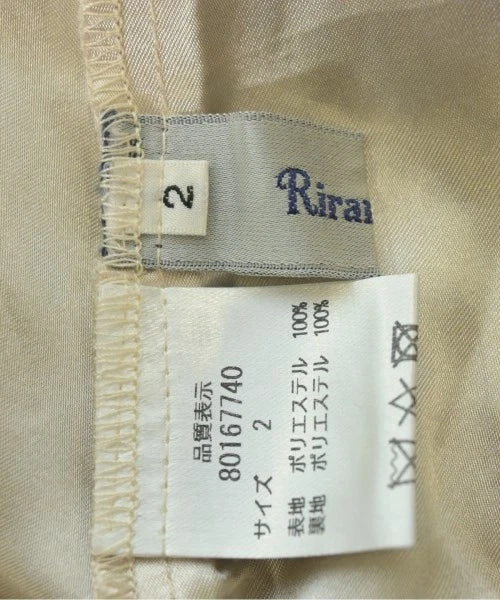 Rirandture Japan. Beige x Gray x Orange etc.(Patterned) Dress