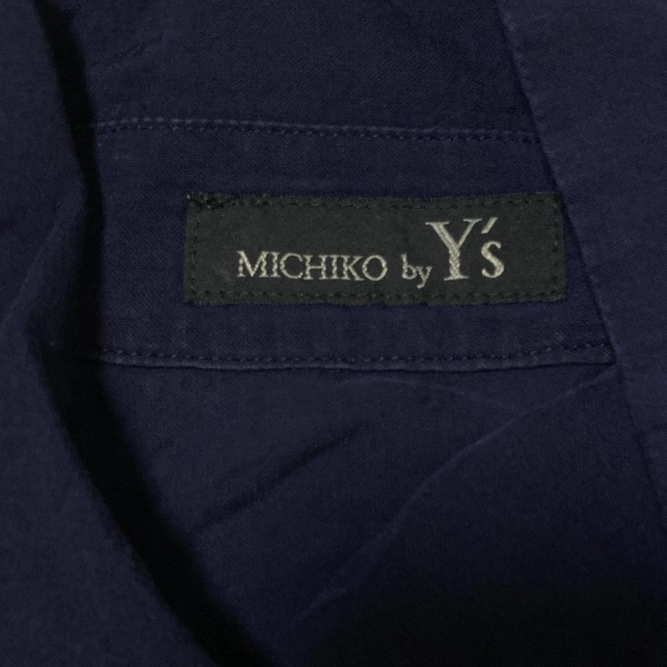 michiko by Y's Yohji Yamamoto JAPAN. Navy Shirt Dress