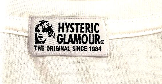 Hysteric Glamour Japan. White Pima Cotton Multi-Color Print Poster Tee Shirt