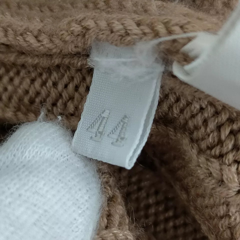 Prada Italy. Beige Cashmere, Silk Sweater