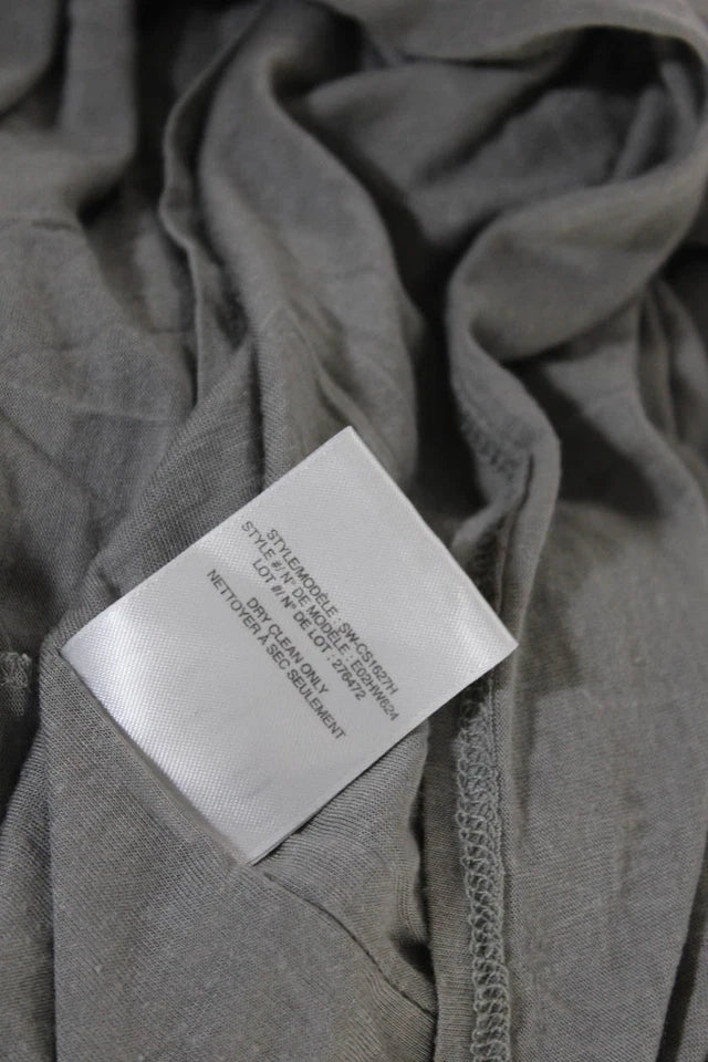 Helmut Lang NY. Gray Scoop Neck Sleeveless Shift Dress