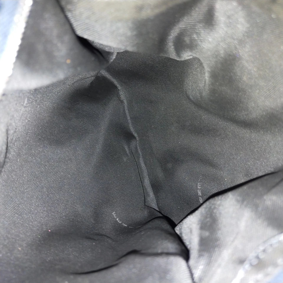 Fendi Italy. Distressed Navy Blue Leather Hand Bag