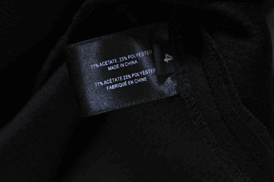 Proenza Schouler NY. Black Crepe Boat Neck Long Sleeve Blouse Top