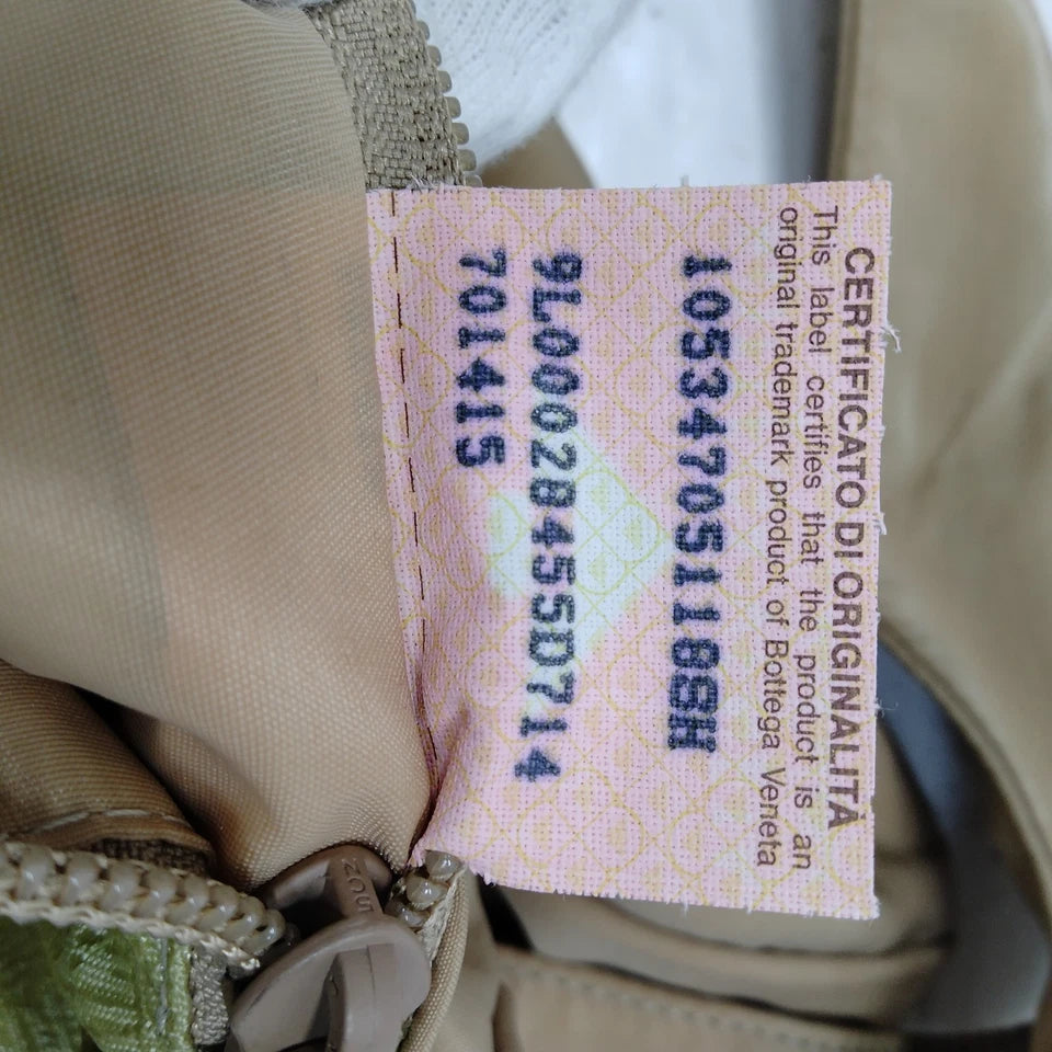 Bottega Veneta Italy. Beige Super Soft Tessuto Nylon Shoulder Bag