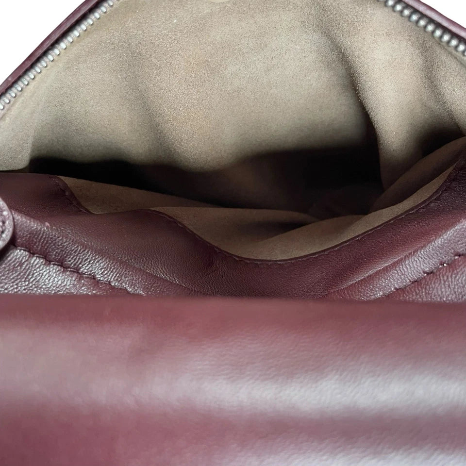 Bottega Veneta Italy. Piazza Tri-Color Leather Top Handle Woven Strap Crossbody Shoulder Bag