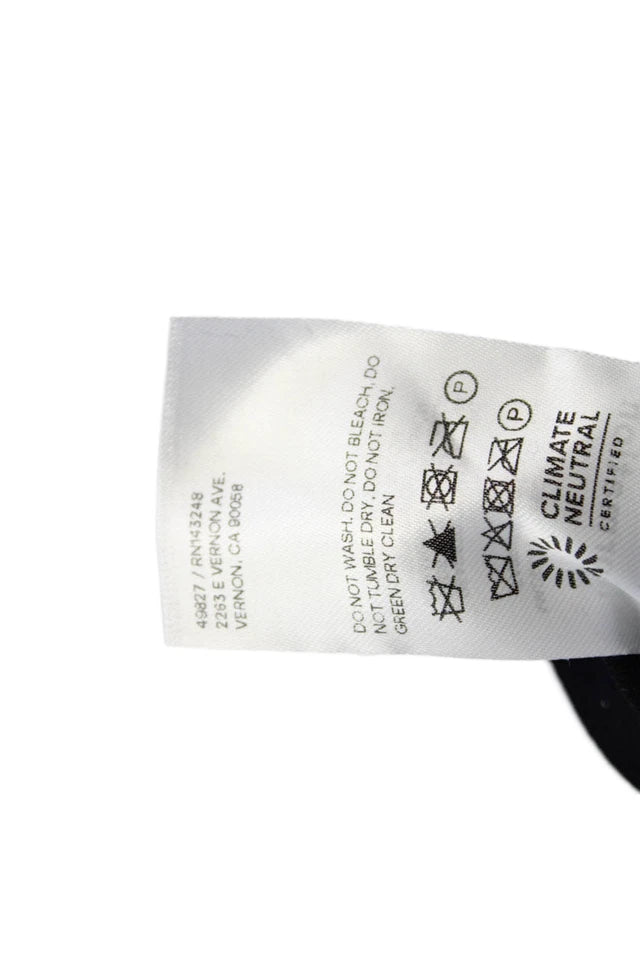 Reformation Black Pullover Spaghetti Strap Square Neck Mini Dress