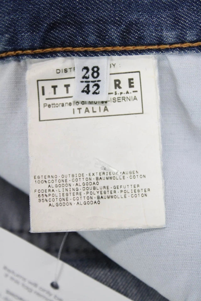 Dolce & Gabbana Italy. D&G Blue Cotton Denim Knee Length Pencil Skirt