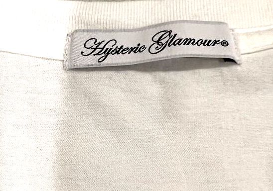 Hysteric Glamour “Rock ‘N’ Roll is Killing Me” White Long Tee/Tunic