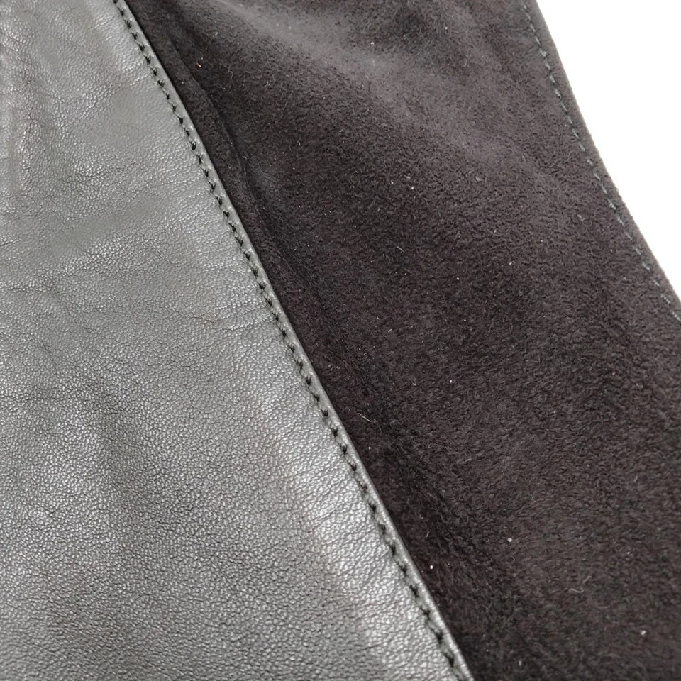 Loewe Madrid. Black Lambskin Leather Sleeveless Top