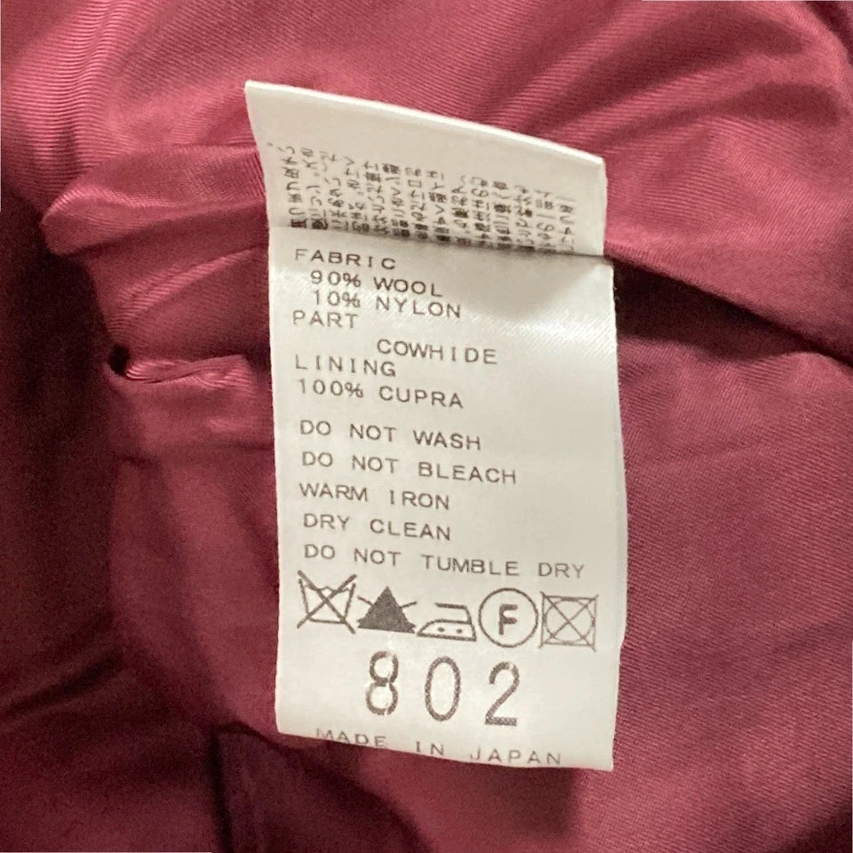 Takahiro Matsushita Japan. L'Appartement. Navy Wool Blend Gold Button PeaCoat