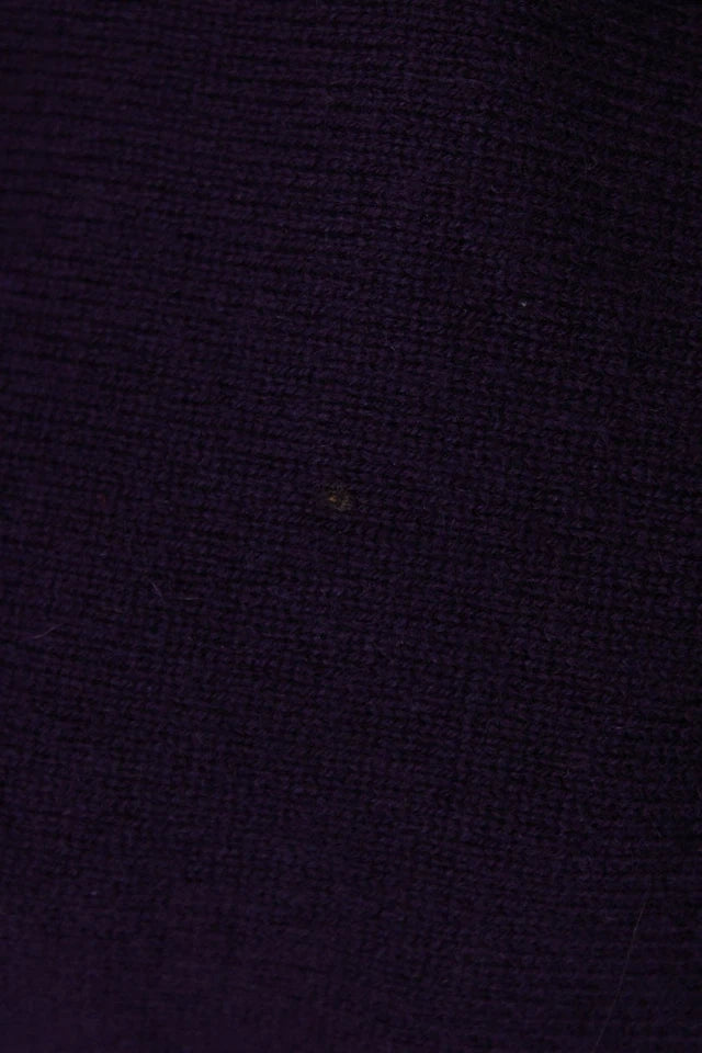 Marni Italy. Eggplant Color Cashmere Long Sleeve Pullover Crew Neck