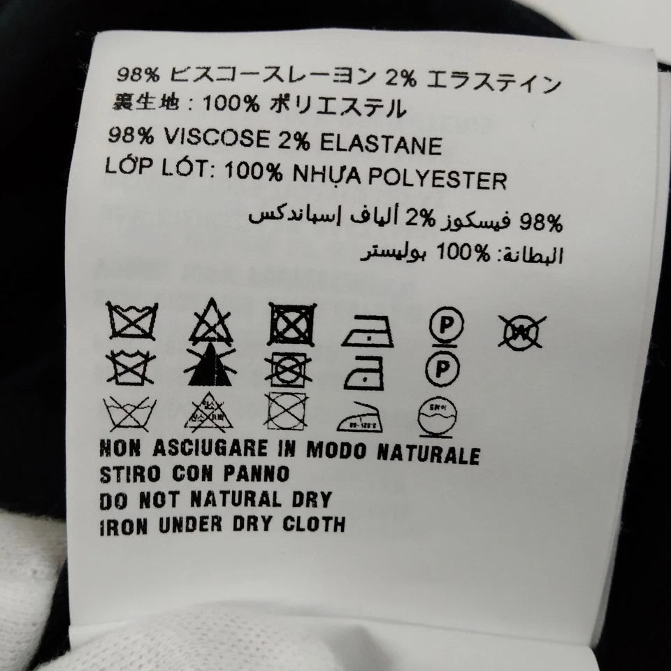 Miu Miu Italy. Midnite Blue Rayon, Polyurethane Blend Dress