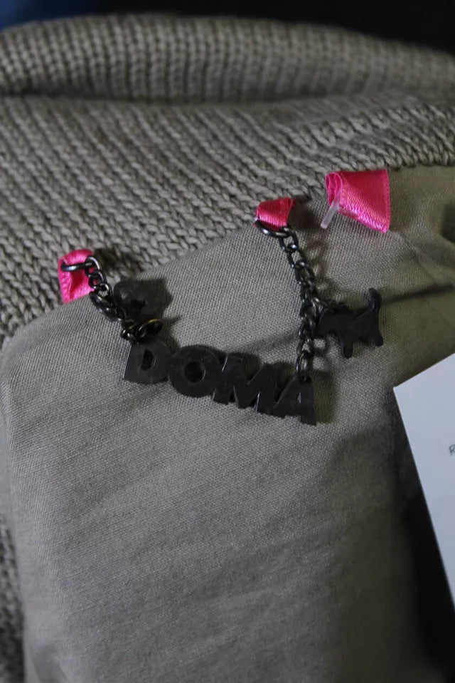 Doma Italy. Olive Green Leather Collared Long Sleeved Motorcycle Jacket