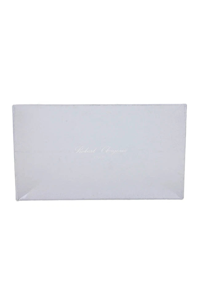 Robert Clergerie PARIS. Black Leather Ankle Strap Open-Toe Heels Size 9.5