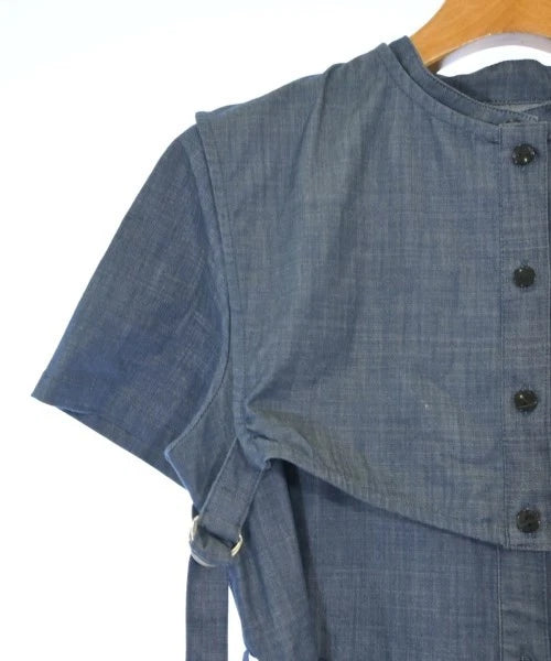 UNITED TOKYO Japan. Indigo Cotton Blend Belted Dres