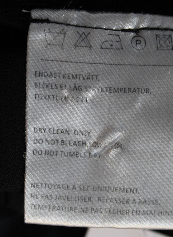 Acne Studios Sweden. Navy/Black Colorblock Long Sleeves Mini Dress