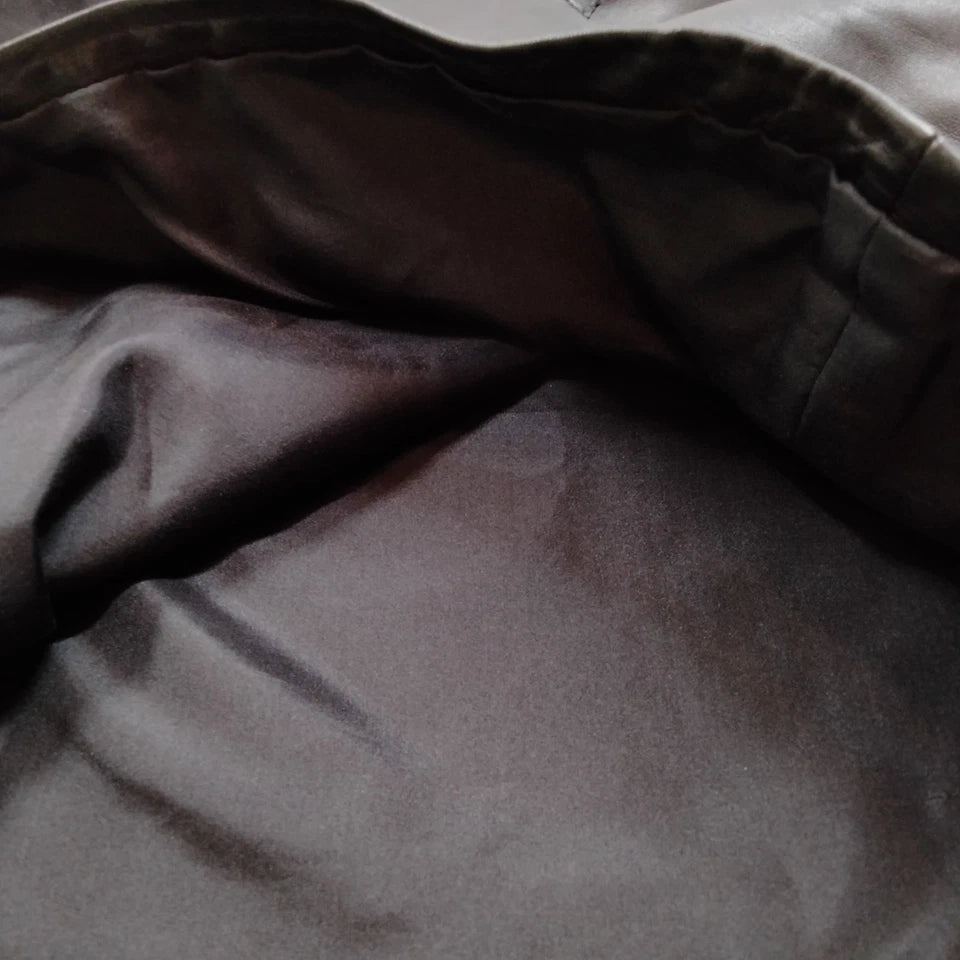 Loewe Madrid. Black Lambskin Leather Sleeveless Top