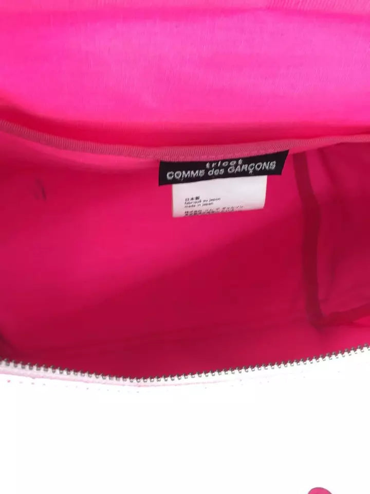 COMME des GARCONS JAPAN. TRICOT. White PVC 2way Shoulder Tote bag from Japan