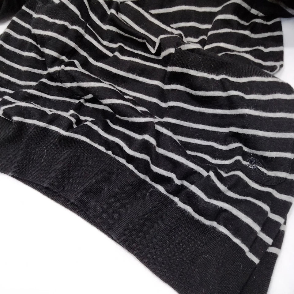 BURBERRY LONDON. Black/White Stripes Cotton Dress