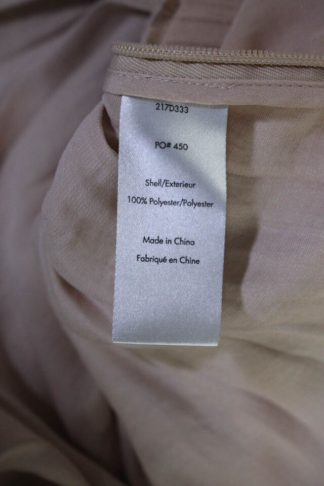 Elizabeth and James New York Beige V Neck Satin Sleeveless Maxi Dress