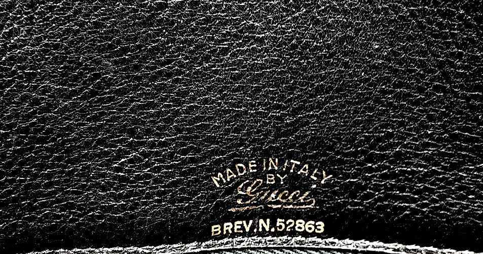 Gucci Italy. Vintage 1970s Handcrafted Medium Black Leather Shoulderbag/Crossbody Bag