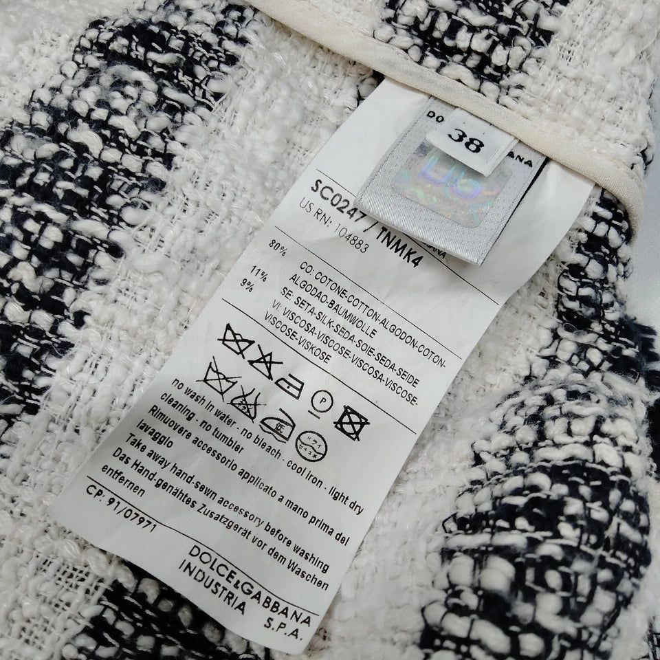 DOLCE&GABBANA ITALY. D&G Cotton Silk Rayon Jacket