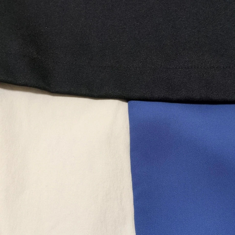 UNITED TOKYO JAPAN. Black Blue Light Gray Dress