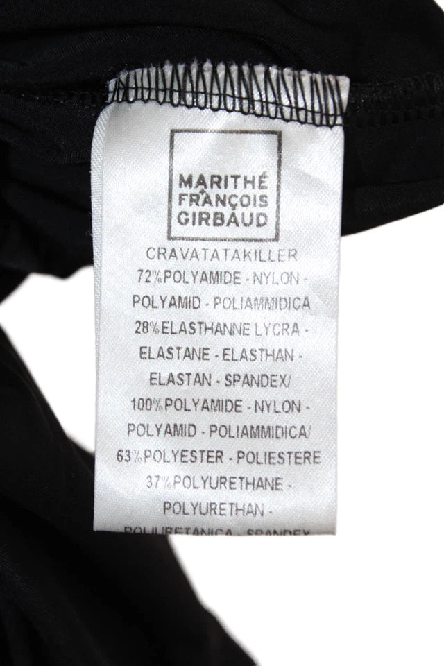 Marithe + Francois Girbaud Paris. Black Sleeveless Maxi Tank Dress