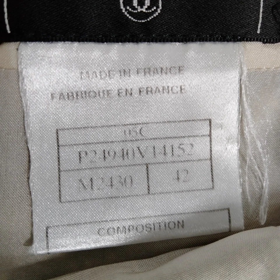 Chanel Paris Cotton Polyester Nylon Tweed Skirt