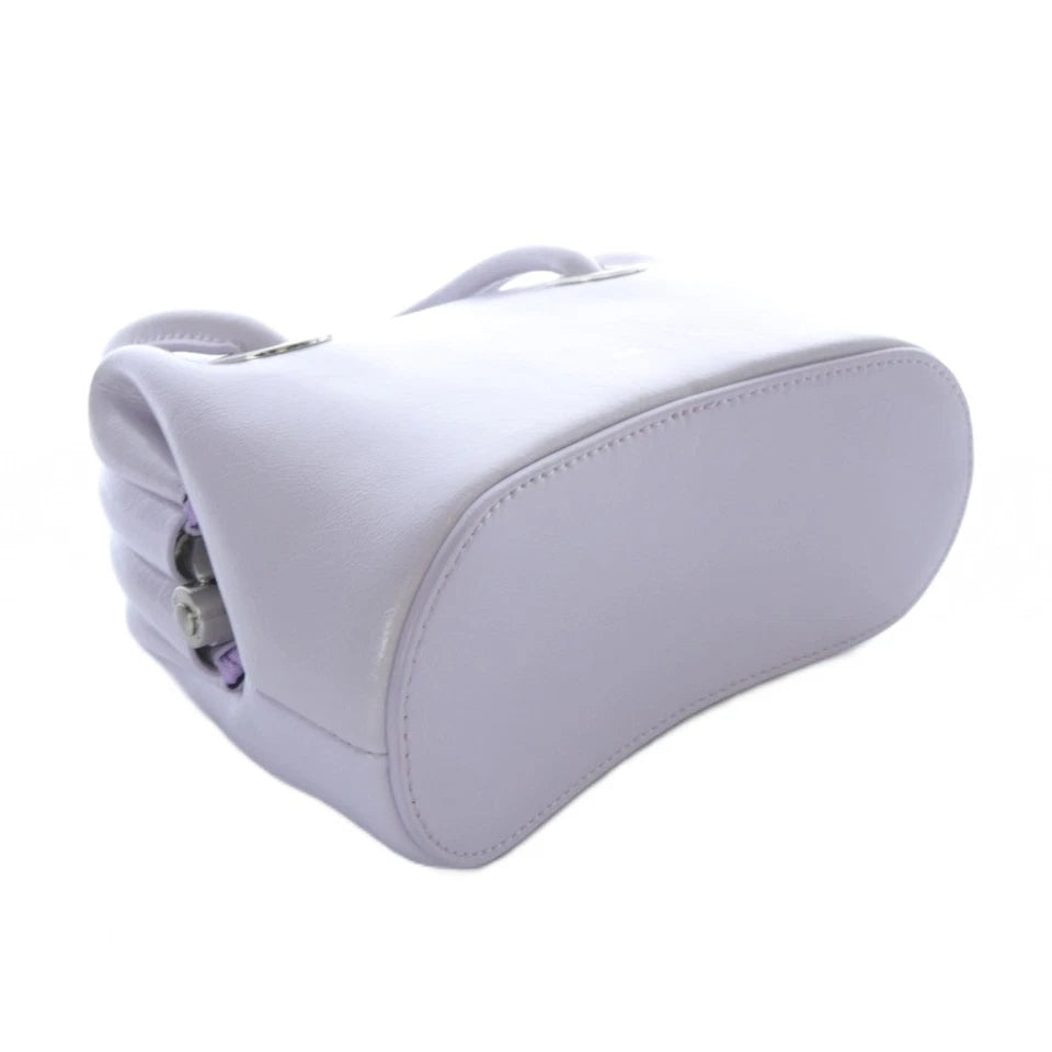OSOI SEOUL. Violet Tinted Leather CIRCLE MINI 2WAY Bag Handbag Shoulder Bag
